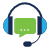 chat icon with headset